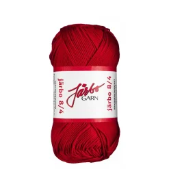 Garn Järbo 8/4 50 g rød – 32011 Red