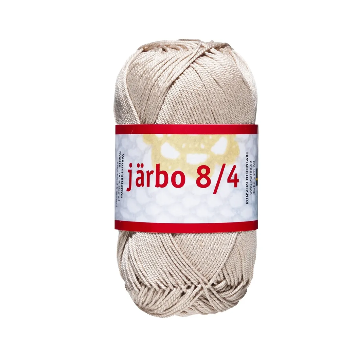 Garn Järbo 8/4 50 g sand – 32018 Linen