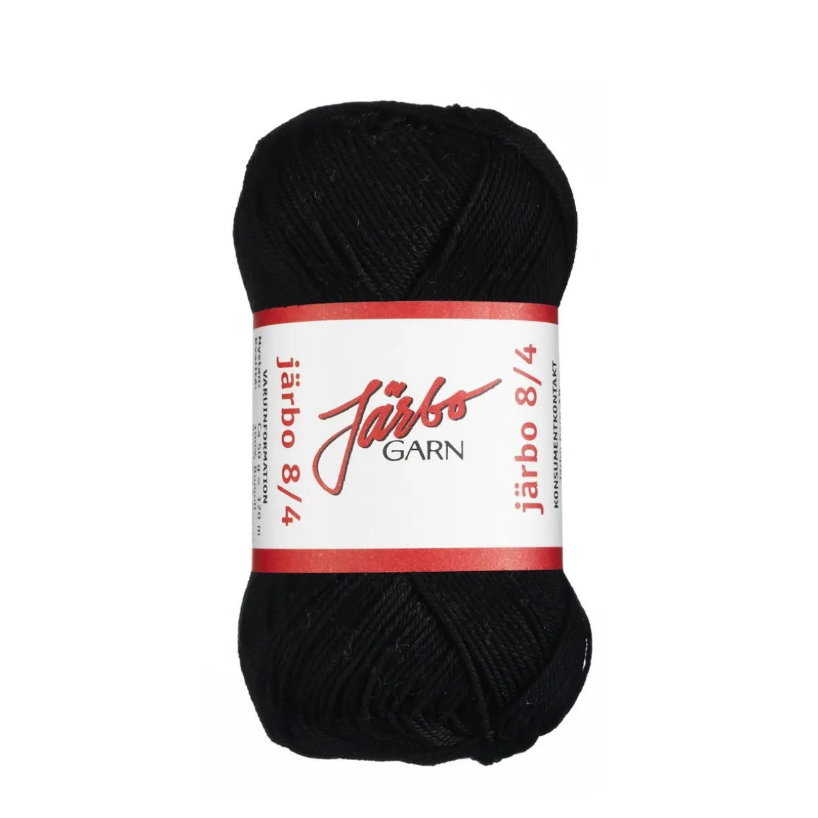 Garn Järbo 8/4 50 g svart – 32012 Black