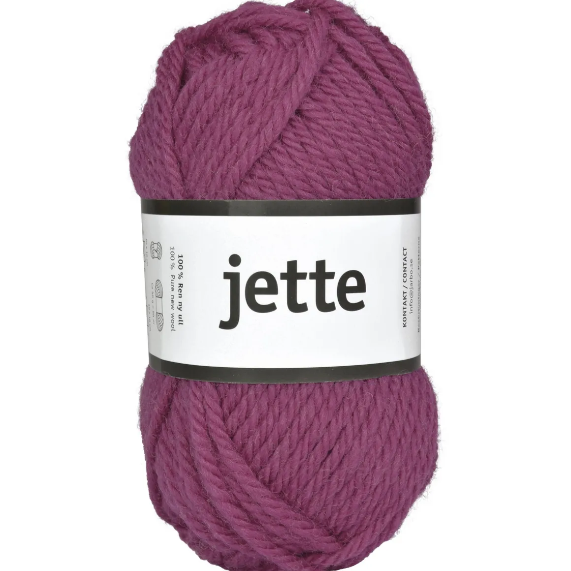 Garn Järbo Jette 50 g mørkerosa – 26316 Azalea pink