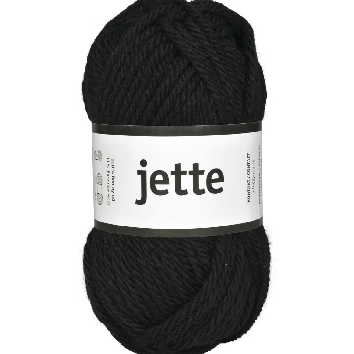 Garn Järbo Jette 50 g svart – 26319 Black