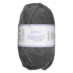 Garn Järbo Junior Raggi 50 g mørkegrå – 68404 Dark grey