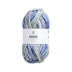 Garn Järbo Raggi 100 g blå-grønn – Lunar signal 15263