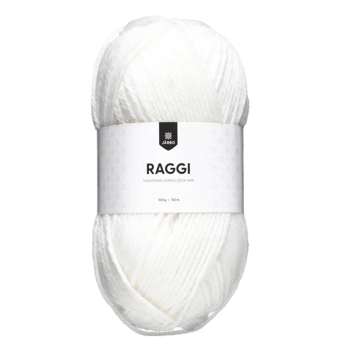 Garn Järbo Raggi 100 g hvit – White 1510