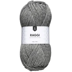 Garn Järbo Raggi 100 g lysegrå – Light grey 1549