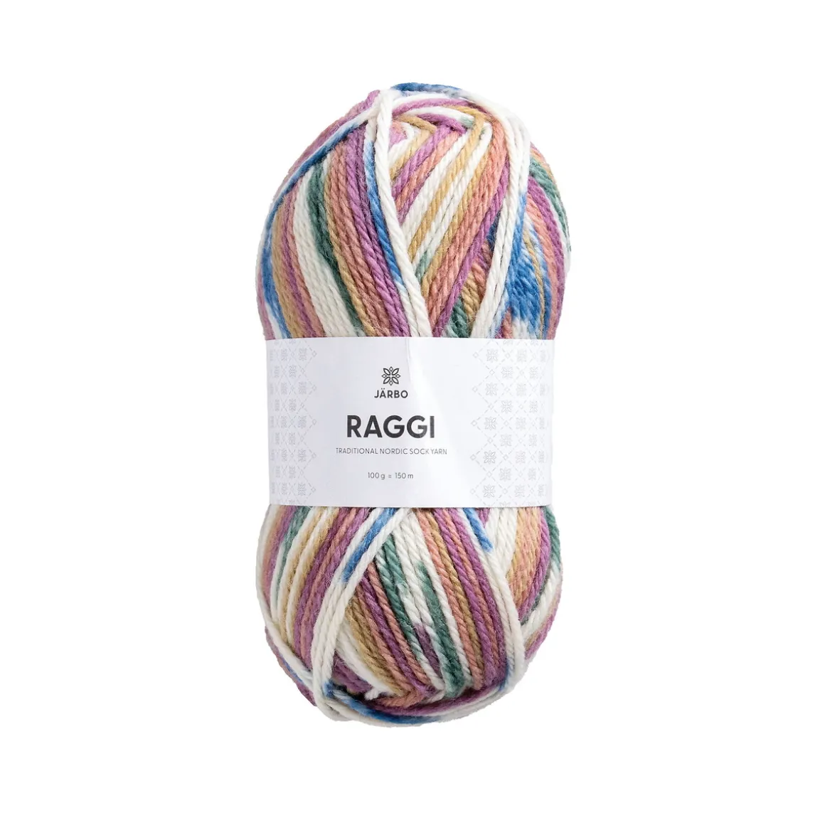 Garn Järbo Raggi 100 g lys pastell – Ferris wheel 15257