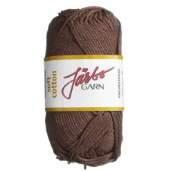 Garn Järbo Soft Cotton 50 g brun – 8843 Mocca brown