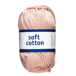 Garn Järbo Soft Cotton 50 g gammelrosa – 8861 Vintage rosé