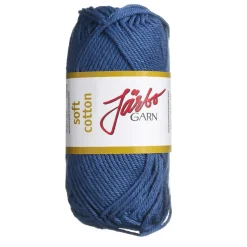 Garn Järbo Soft Cotton 50 g jeansblå – 8862 Jeans blue
