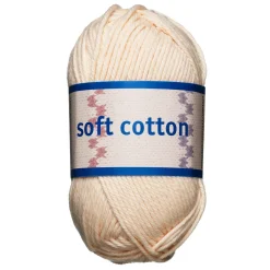 Garn Järbo Soft Cotton 50 g lys aprikos – 8869 Paled apricot