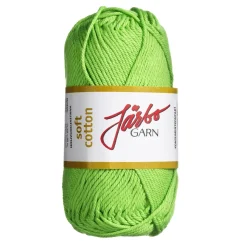 Garn Järbo Soft Cotton 50 g lysegrønn – 8847 Lime