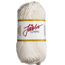 Garn Järbo Soft Cotton 50 g natur – 8802 Ecru