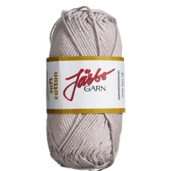 Garn Järbo Soft Cotton 50 g sand – 8875 Greyish