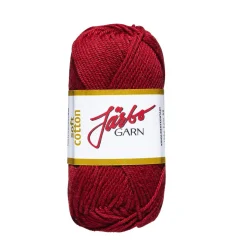 Garn Järbo Soft Cotton 50 g vinrød – 8859 Maroon red