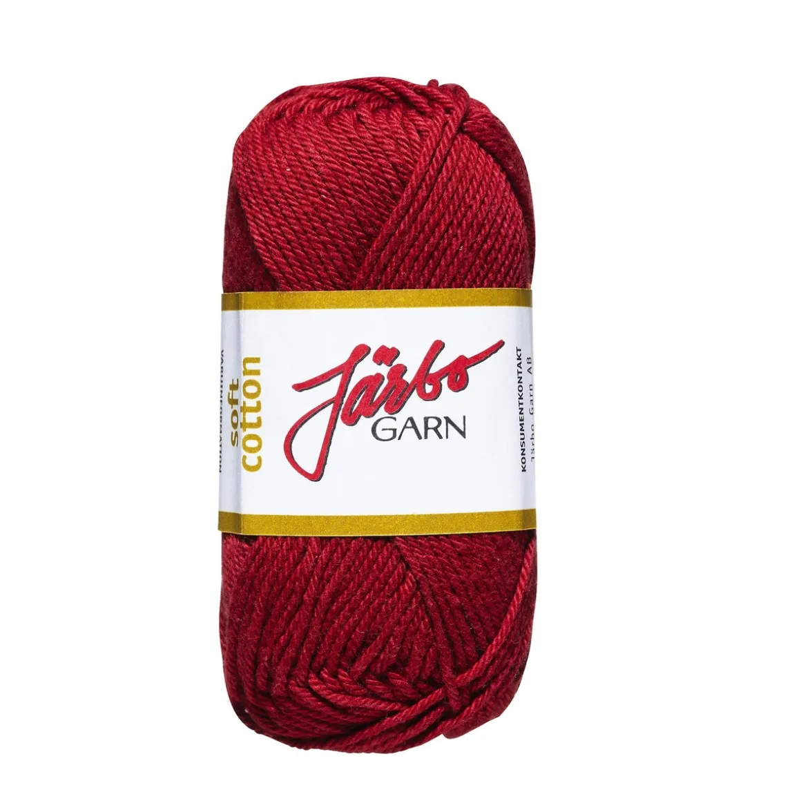 Garn Järbo Soft Cotton 50 g vinrød – 8859 Maroon red