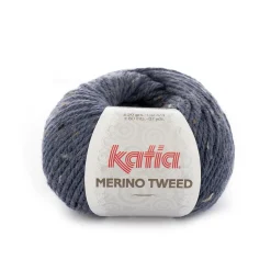 Garn Katia Merino Tweed 50 g jeansblå – 305 Dark blue