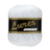 Garn Lammy Lurex 25 g hvit