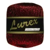Garn Lammy Lurex 25 g rød