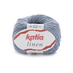 Garn Lin 50 g lyseblå
