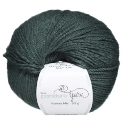 Garn Merino Mix 50 g flaskegrønn