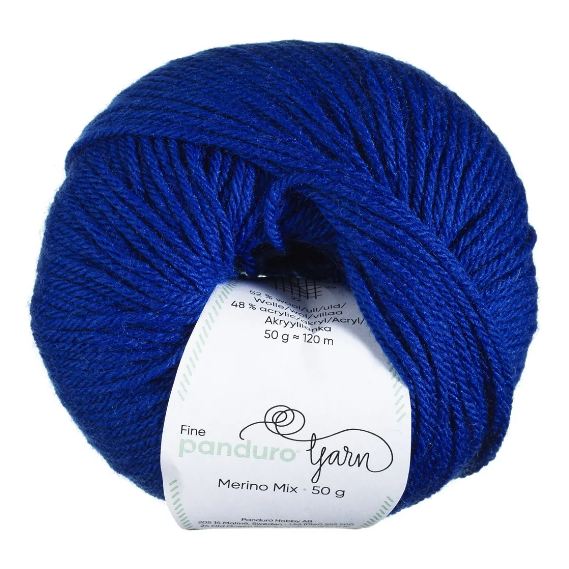Garn Merino Mix 50 g koboltblå