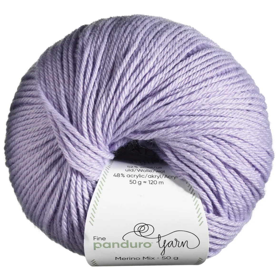 Garn Merino Mix 50 g lyselilla