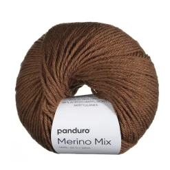 Garn Merino Mix 50 g sjokolade