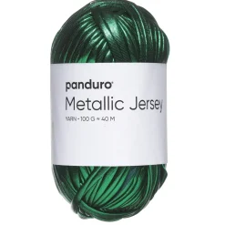 Garn Metallic Jersey 100 g grønn