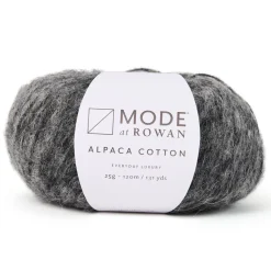 Garn Mode at Rowan Alpaca Cotton 25 g – Charcoal melange 012