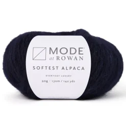 Garn Mode at Rowan Softest Alpaca 50 g – Midnight 011