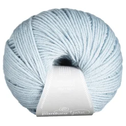 Garn Pure Merino 50g lys blå