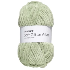 Garn Soft Glitter Velvet 100 g grønn