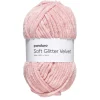 Garn Soft Glitter Velvet 100 g rosa