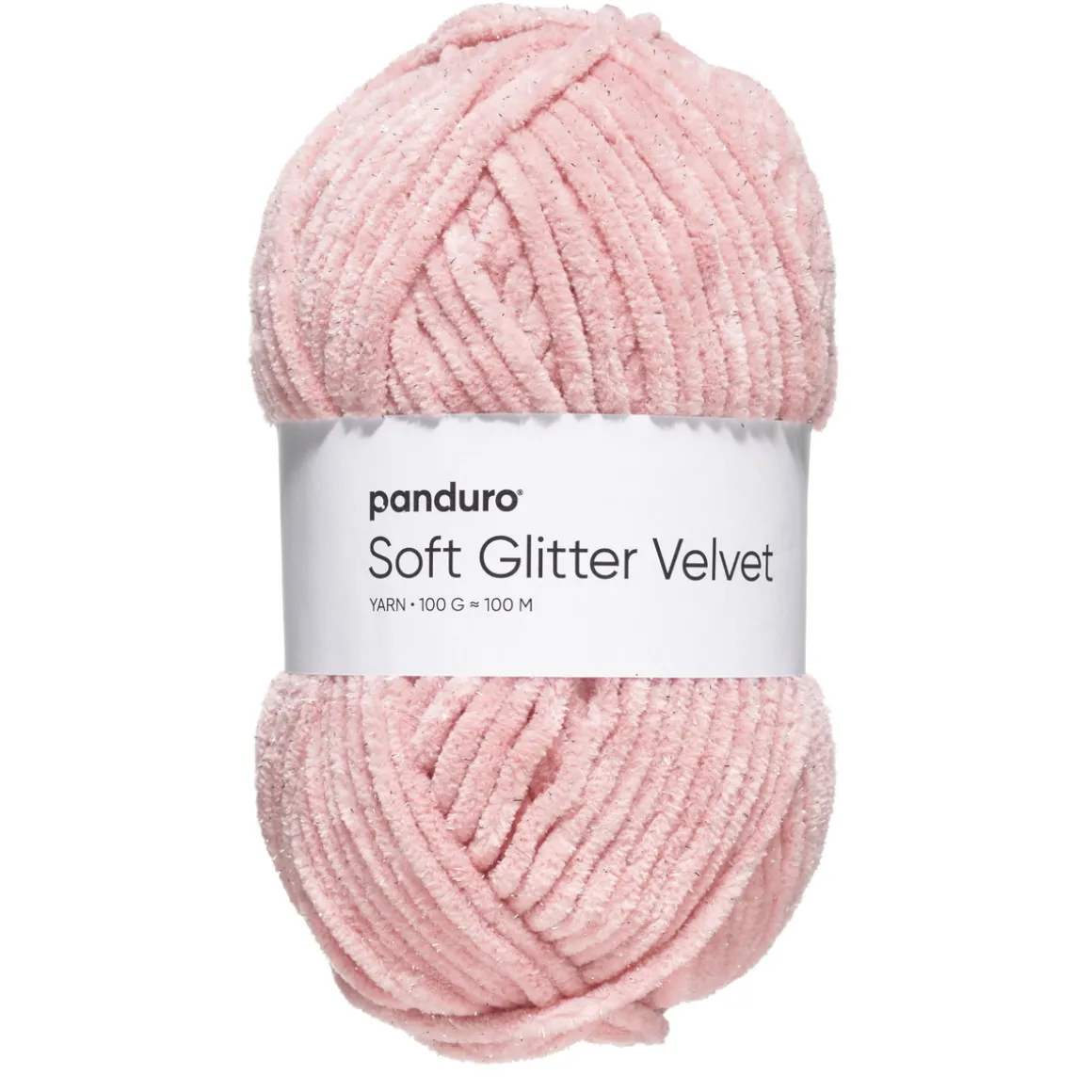Garn Soft Glitter Velvet 100 g rosa