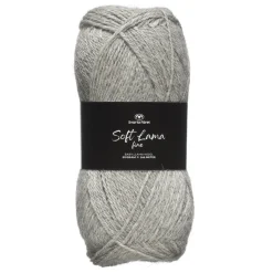 Garn Soft Lama Fine 50 g lysegrå – Formal grey 903