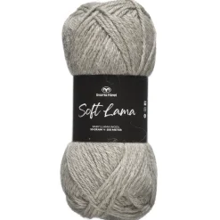 Garn Soft Lama 50 g lysegrå – Formal grey 03