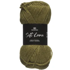 Garn Soft Lama 50 g olivengrønn – Avocado green 83