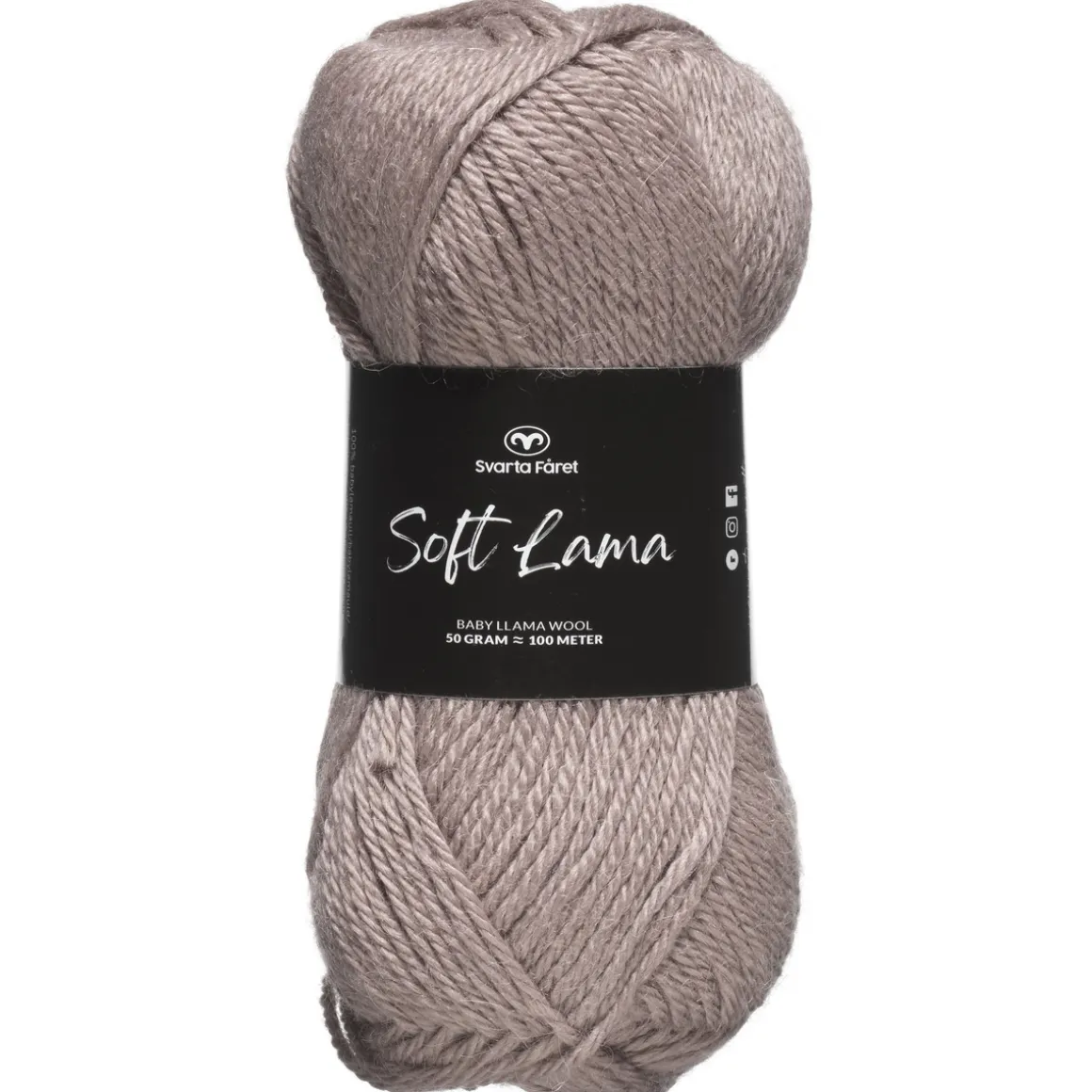Garn Soft Lama 50 g rosagrå – Ballet slipper 49