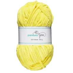 Garn Soft Velvet 100 g gul