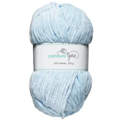 Garn Soft Velvet 100 g lyseblå