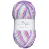 Garn Soft Velvet 100 g lys pastell – garn i myke regnbuesjatteringer
