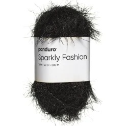 Garn Sparkly Fashion 50 g svart