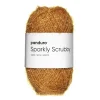 Garn Sparkly Scrubby 50 g lysebrun
