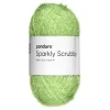 Garn Sparkly Scrubby 50 g lysegrønn