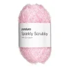 Garn Sparkly Scrubby 50 g lyserosa