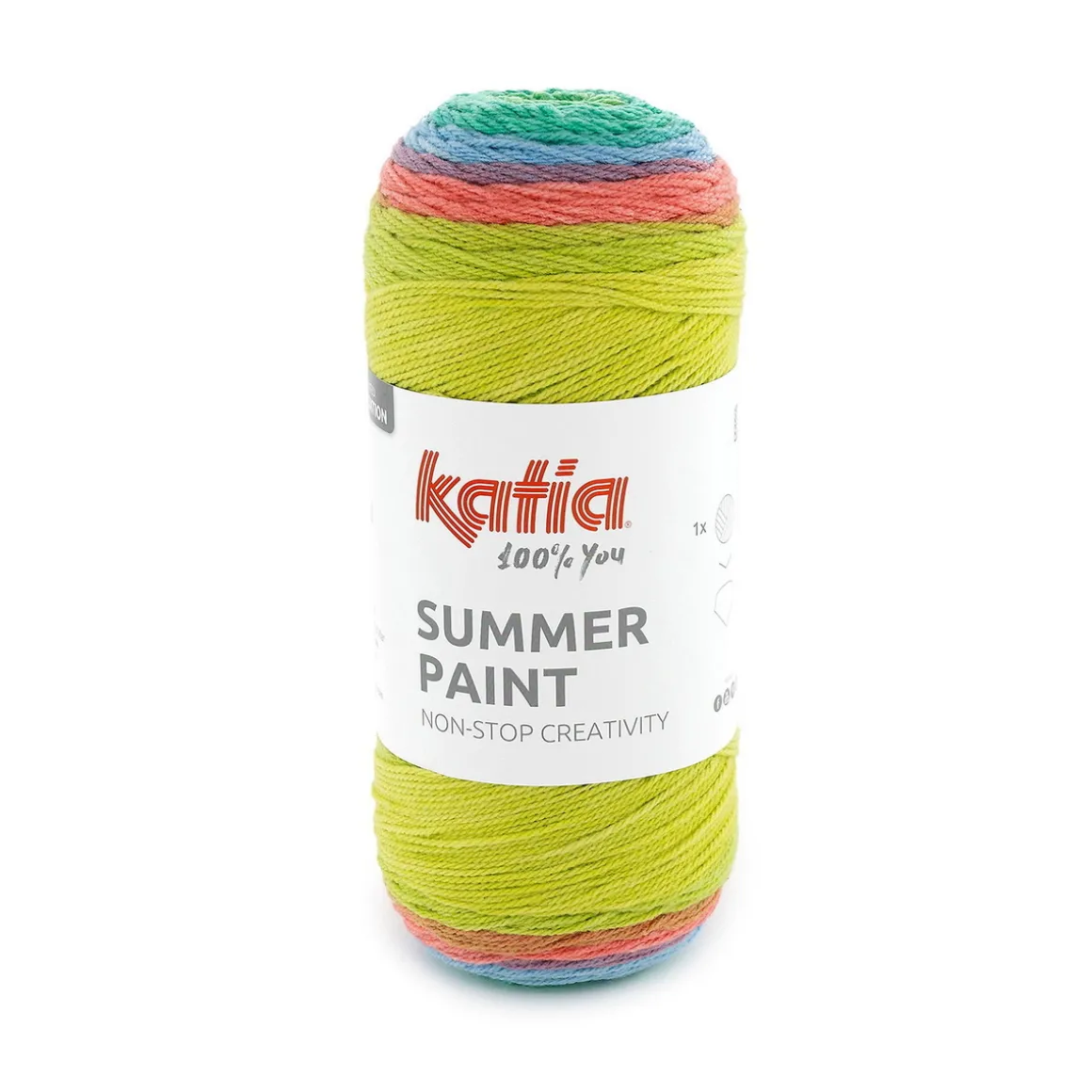 Garn Summer Paint 150 g glade farger (505 på bildet)