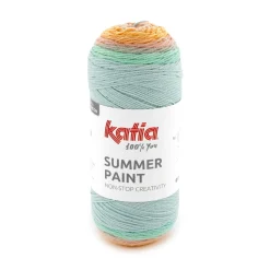 Garn Summer Paint 150 g rosa turkis (501 på bildet)