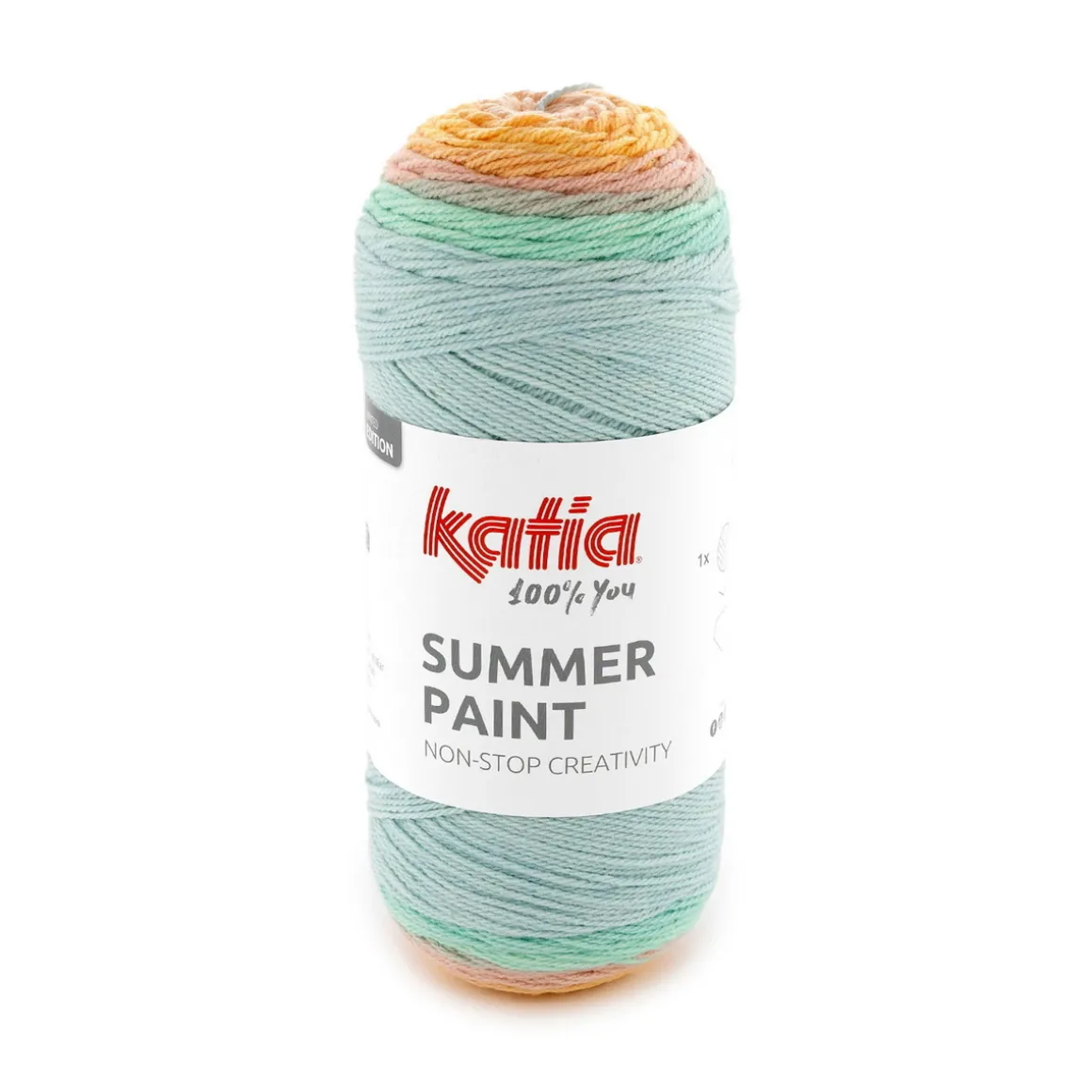 Garn Summer Paint 150 g rosa turkis (501 på bildet)