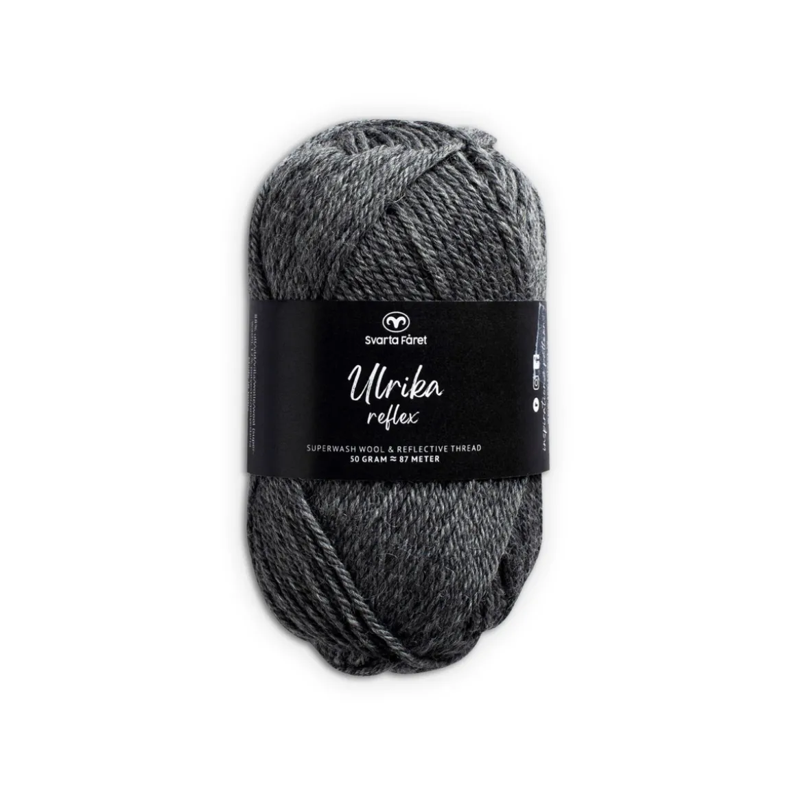 Garn Svarta Fåret Ulrika Reflex 50 g creme – 005 Natural white