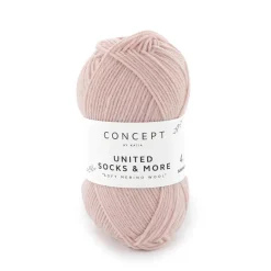 Garn United Socks 25 g lyserosa